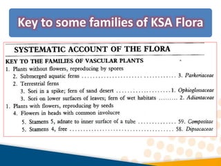 Key to some families of KSA Flora
 