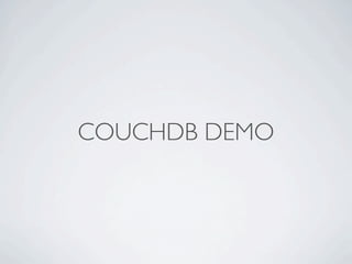 Key Value Stores and Document Databases