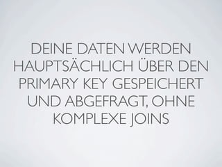 Key Value Stores and Document Databases