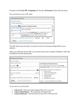 Keyword shop discovery tool
