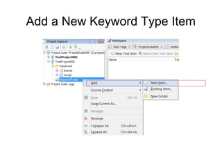 Add a New Keyword Type Item