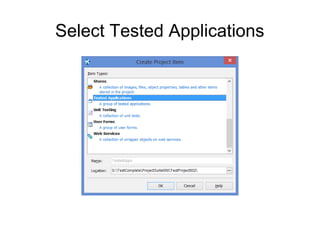 Select Tested Applications
