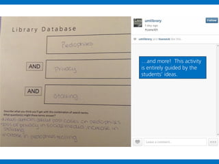 …and more! This activity
is entirely guided by the
students’ ideas.

 