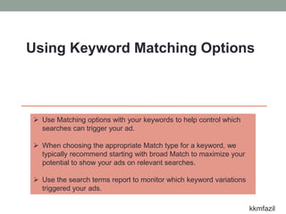 What is Keyword Match Type? | PPTX