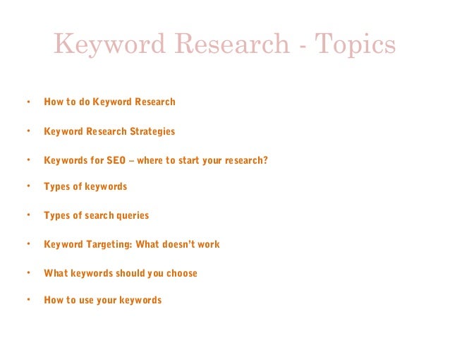 Do You Know Why The Keyword Research Is Most Important Thing For Sear