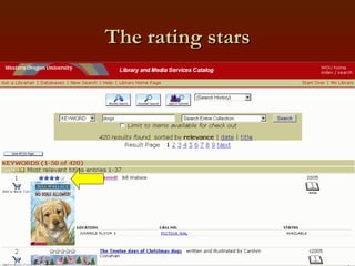 The rating stars 