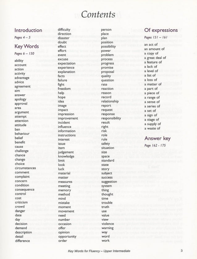 Key words for_fluency_upperintermediate