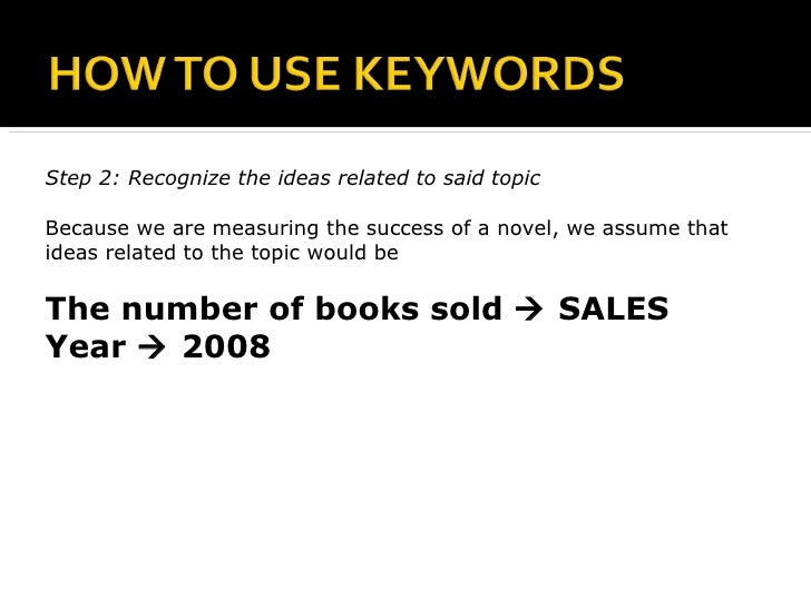 Presentation key words image