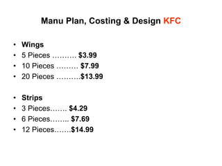 Kfc Plan Kfc | PPT