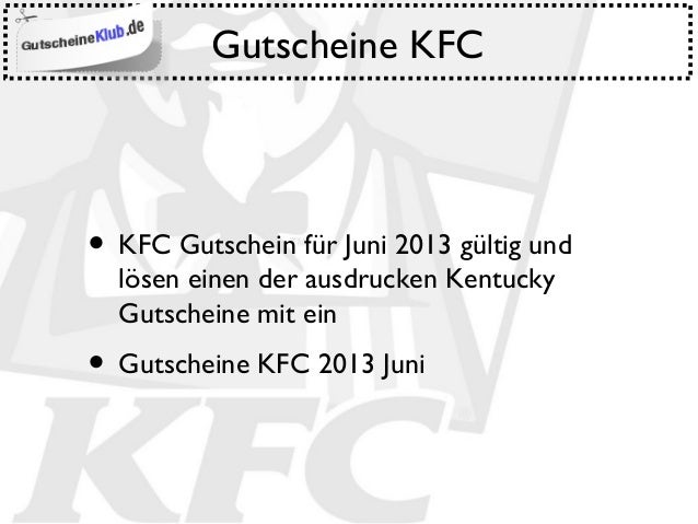Kfc coupons juni 2019