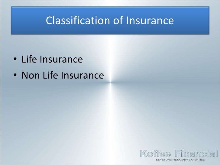 2. Insurance - Classification of Insurance