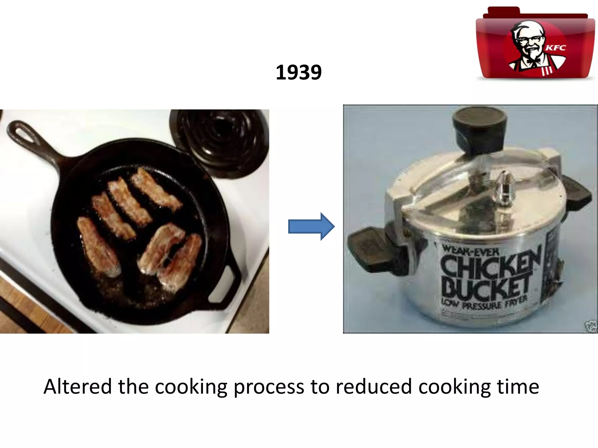 1939
Altered the cooking process to reduced cooking time
 