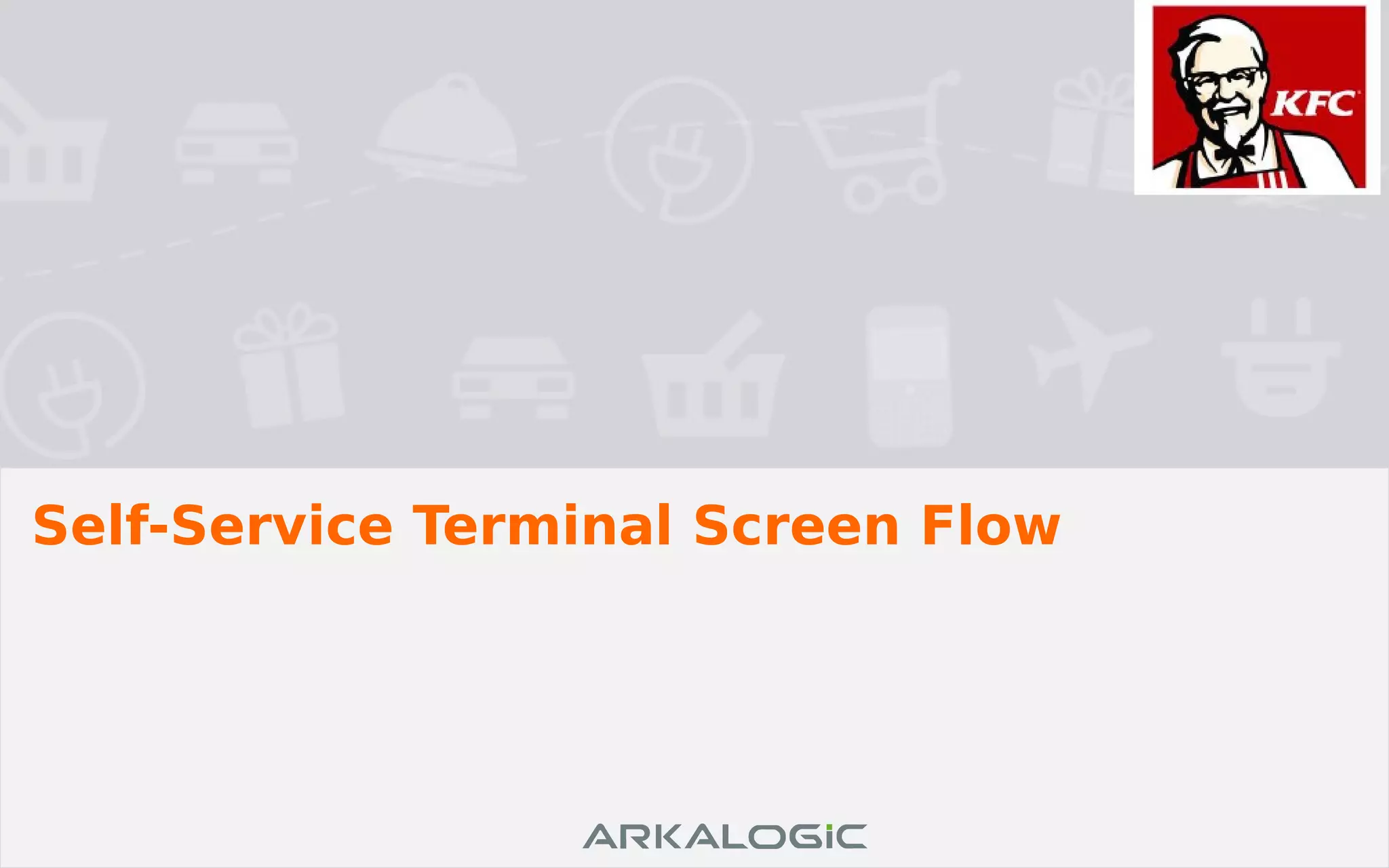 Self-Service Terminal Screen Flow
 