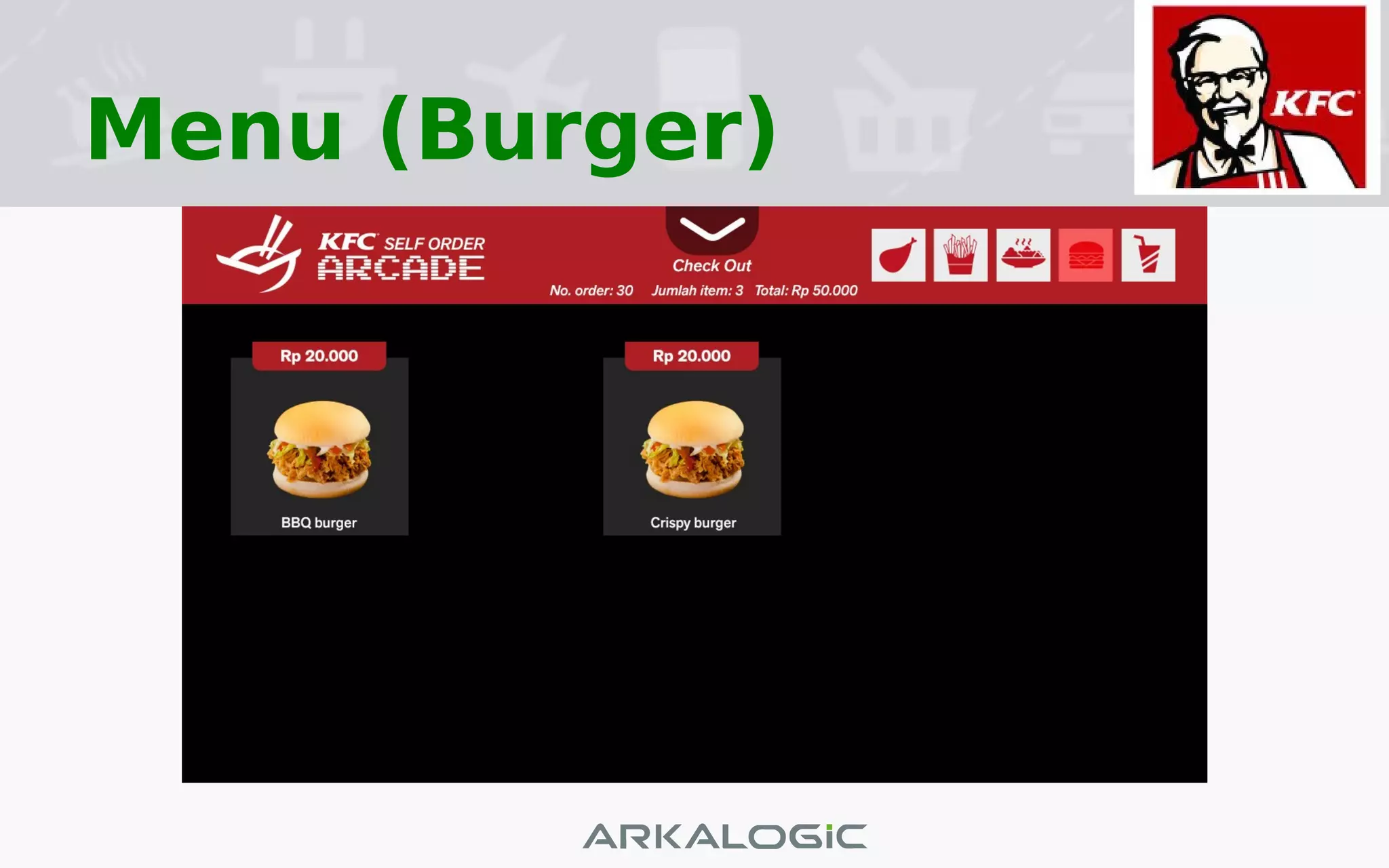 Menu (Burger)
 