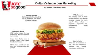 Kfc Localization “KFC’s Localization Strategy: A Case Study in Global Success” A Report ...