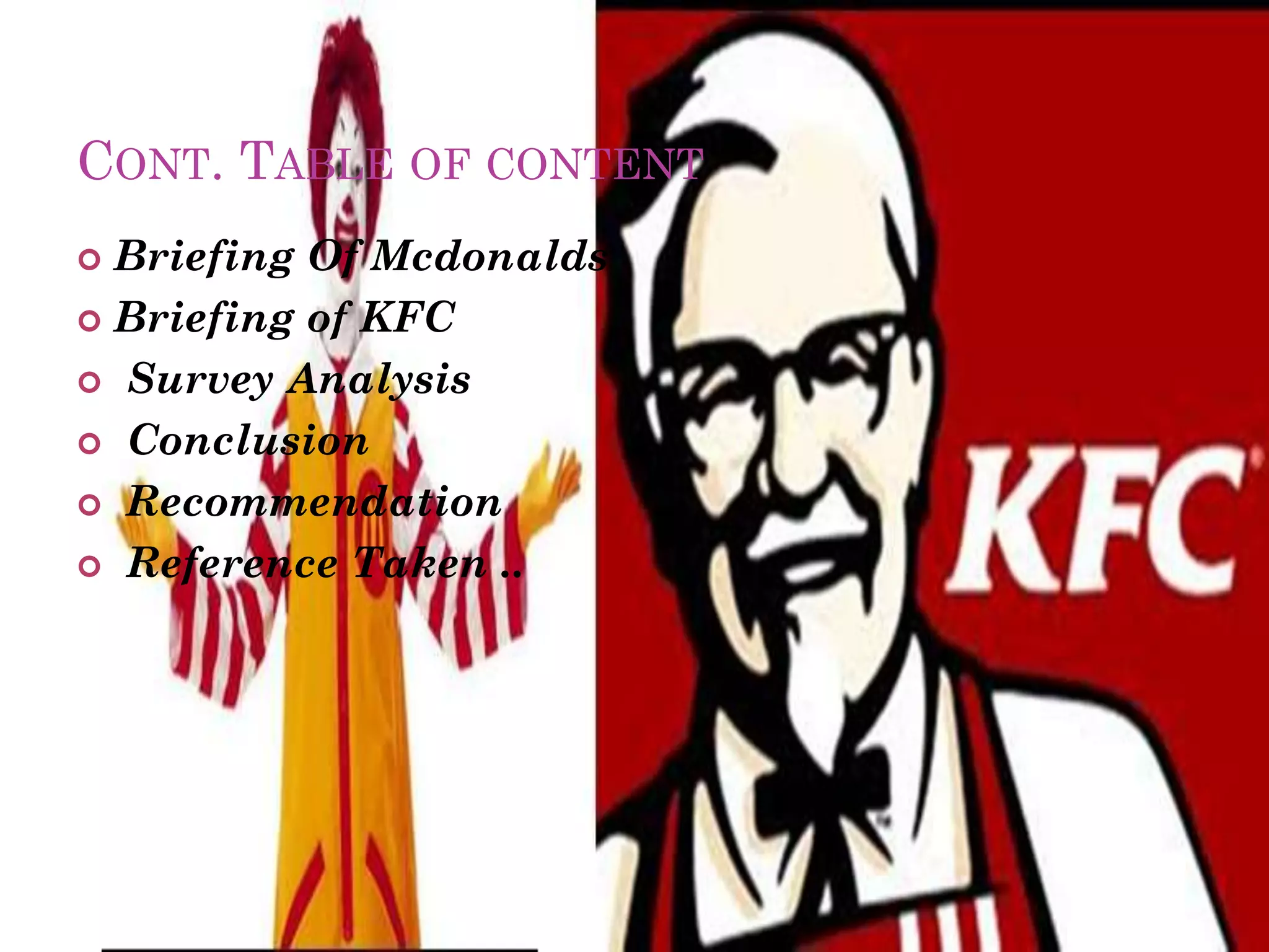 Kfc vs. mcdonalds | PPTX