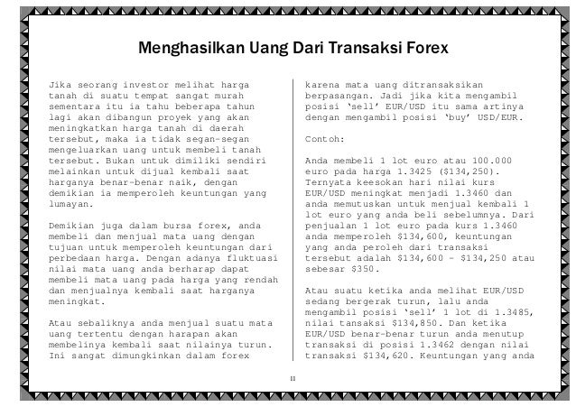 Nilai transaksi forex