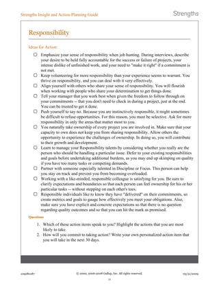 KFManning Strengths Finder Results