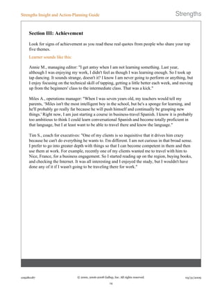 KFManning Strengths Finder Results