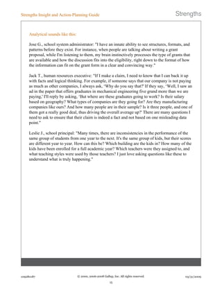 KFManning Strengths Finder Results