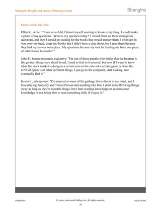 KFManning Strengths Finder Results