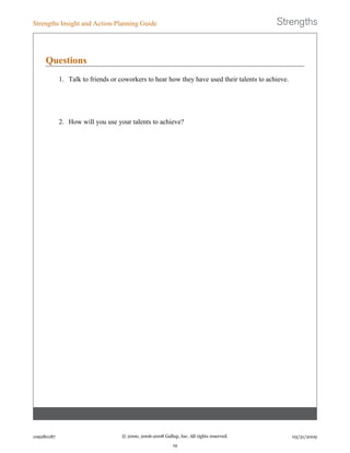 KFManning Strengths Finder Results