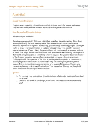 KFManning Strengths Finder Results