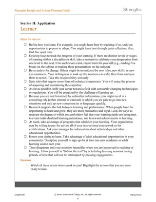 KFManning Strengths Finder Results