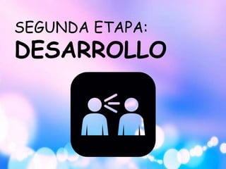 SEGUNDA ETAPA:
DESARROLLO
 