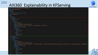 AIX360 Explainability in KFServing
 