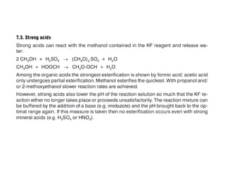 Karl Fischer Titration (KF titration)