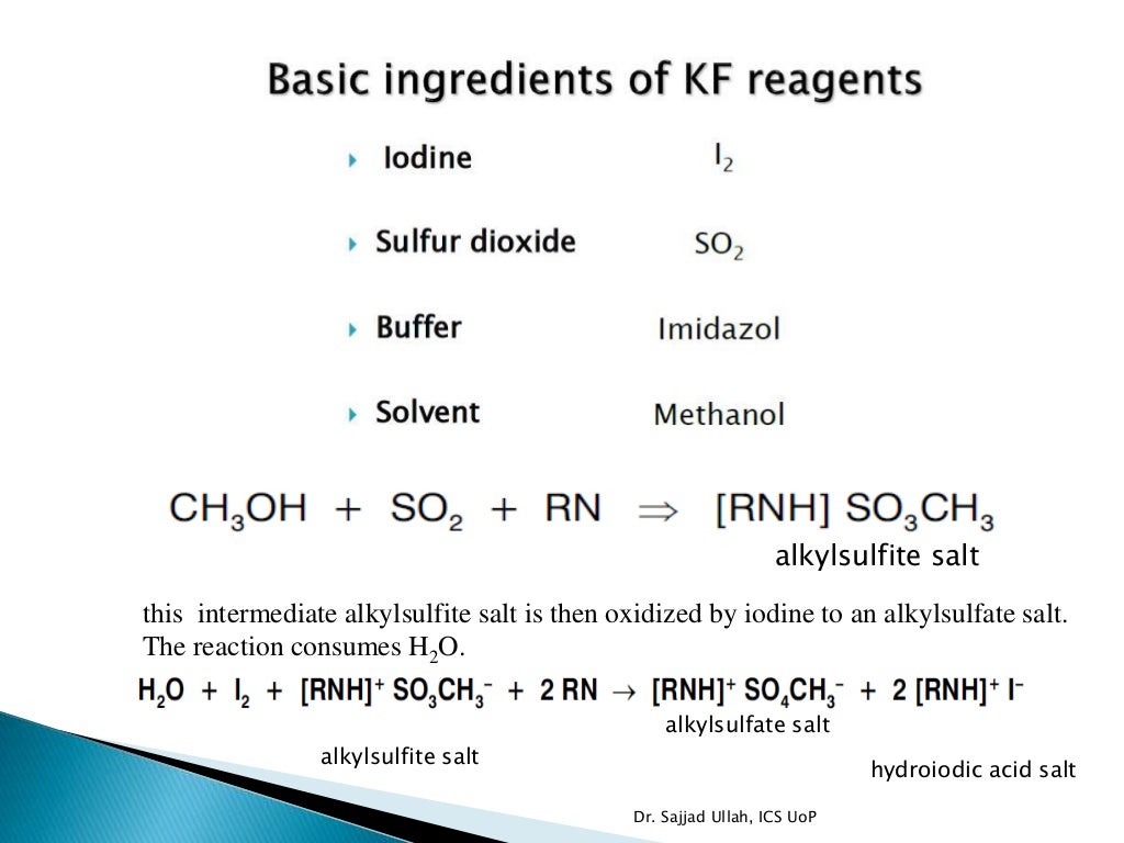 Karl Fischer Titration (KF titration)