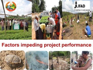 Factors impeding project performance
 