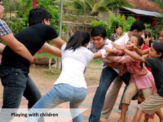 Playing with children