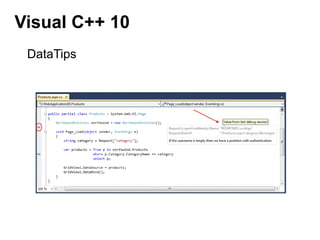 Visual C++ 10DataTips