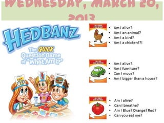 Wednesday, March 20,
       2013
 