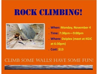 KGIC Halifax November 2013 Activities