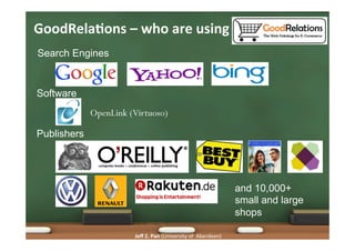 Jeﬀ	
  Z.	
  Pan	
  (University	
  of	
  	
  Aberdeen)	
  
GoodRelaAons	
  –	
  who	
  are	
  using	
  
36
Search Engines
...