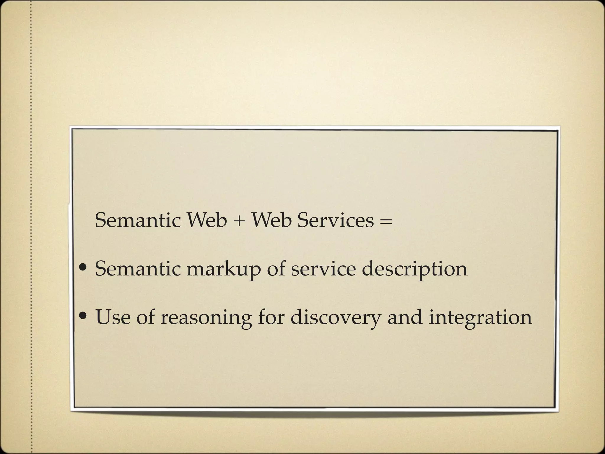 Agile and Dynamic Semantic Services Environment