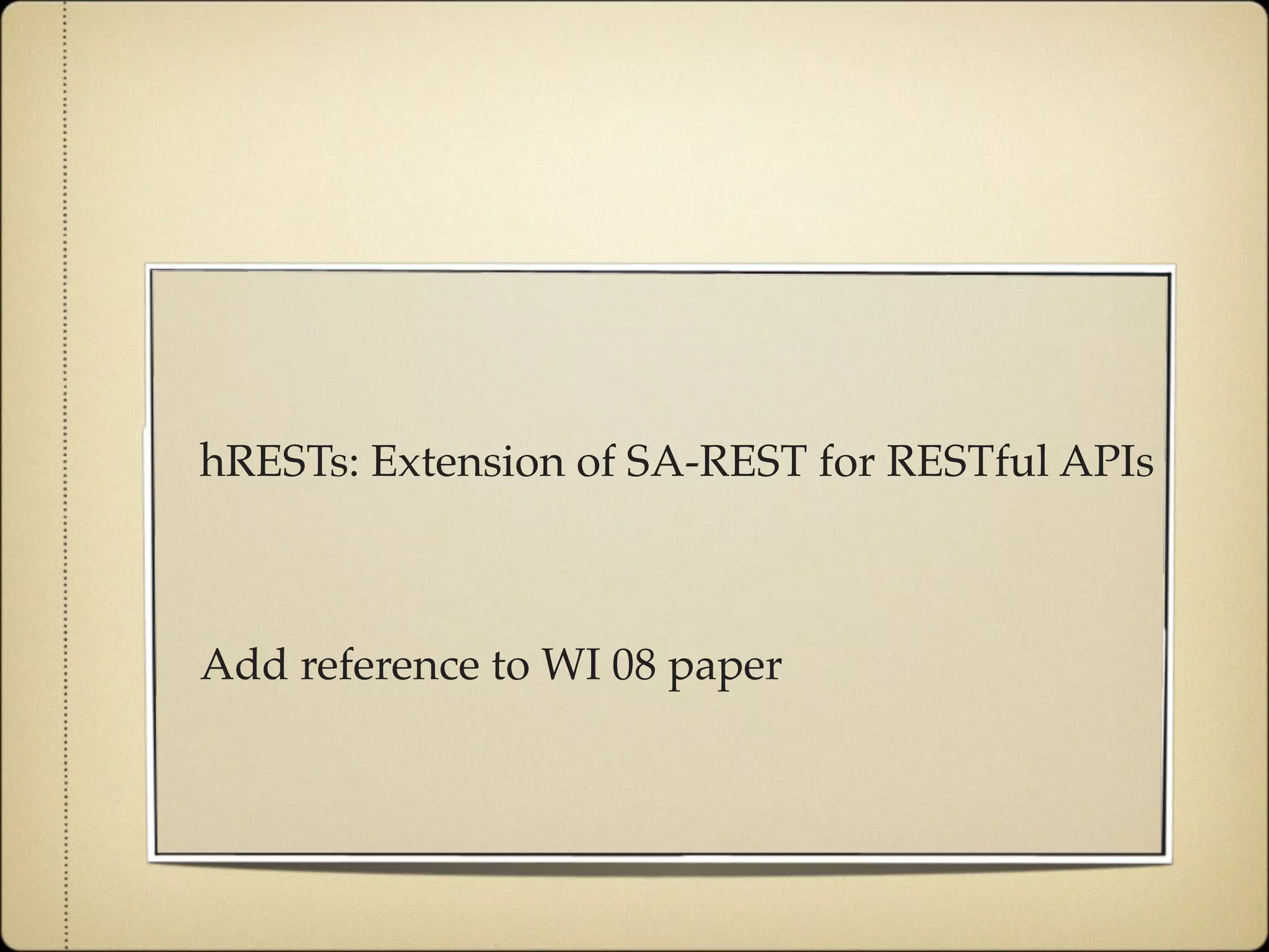 Agile and Dynamic Semantic Services Environment