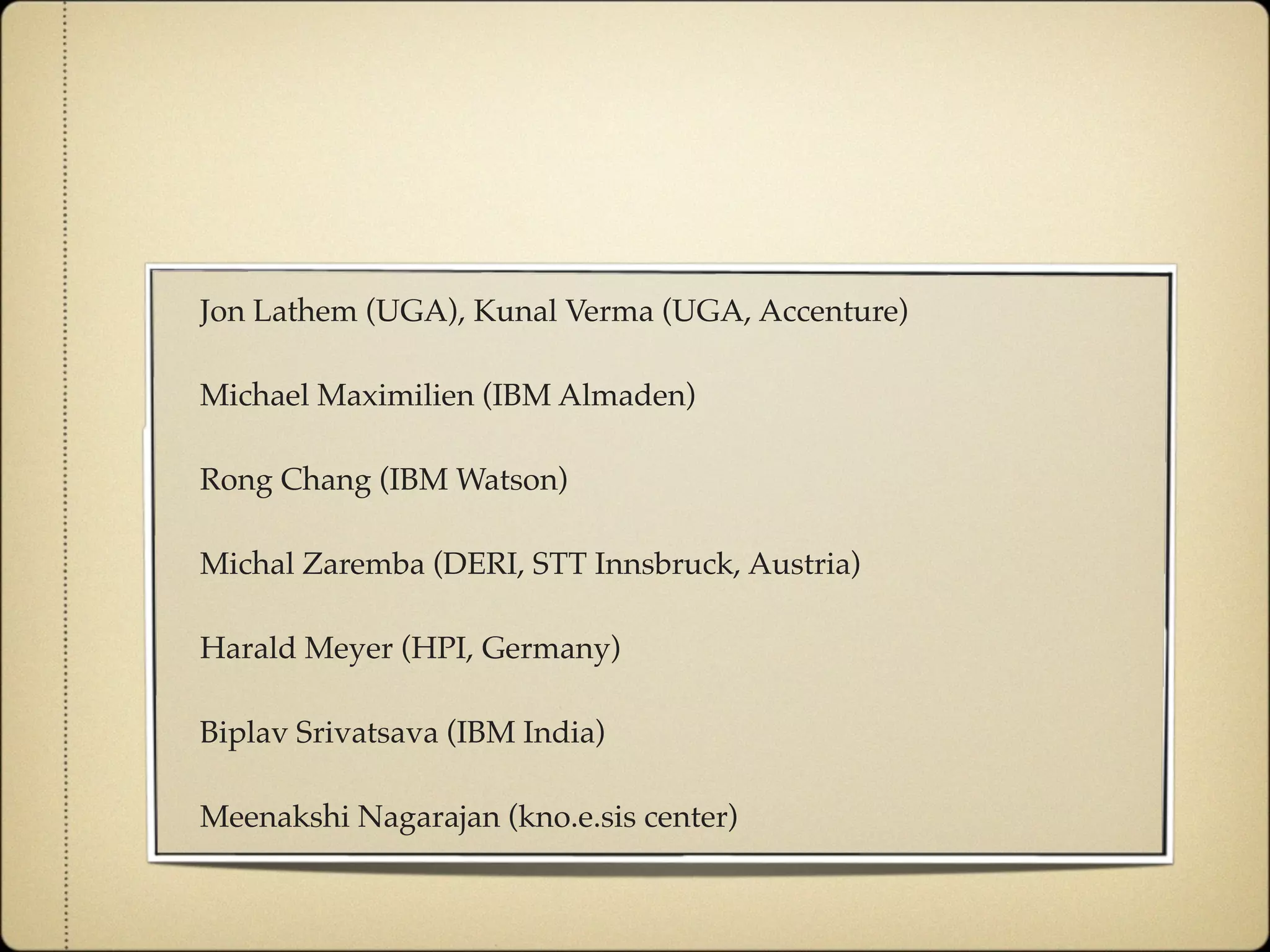 Agile and Dynamic Semantic Services Environment