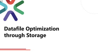 Datafile Optimization
through Storage
57
 