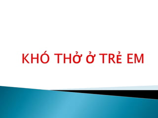 Khó thở da sua
