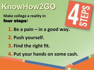 “But, what do you mean
by college?”
 