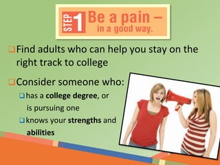 “Why should I go to college?”
 