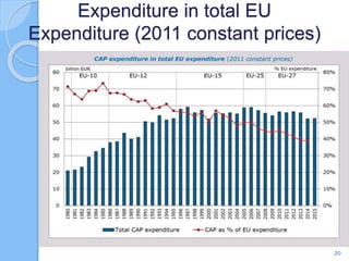 Expenditure in total EU
Expenditure (2011 constant prices)
20
 