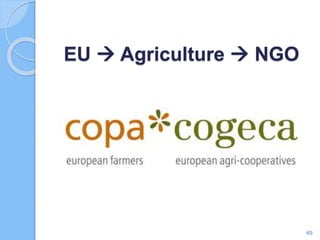  The dynamic force of European
farmers and their cooperatives
 COPA - Committee of Professional Agricultural
Organisatio...