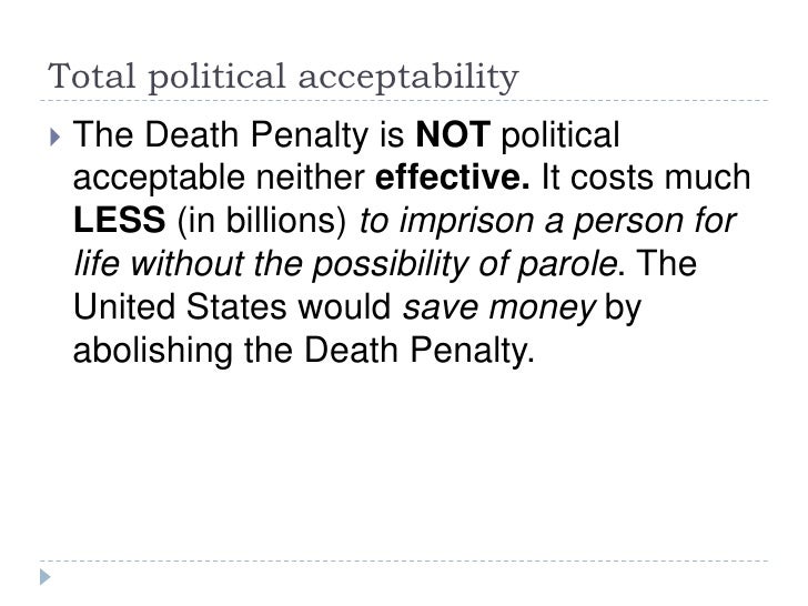 a good thesis statement for the death penalty