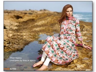 Wear legacy.
     Unshaken by time or space.


KHADI & YOU                       Reference photo from Khadi
 