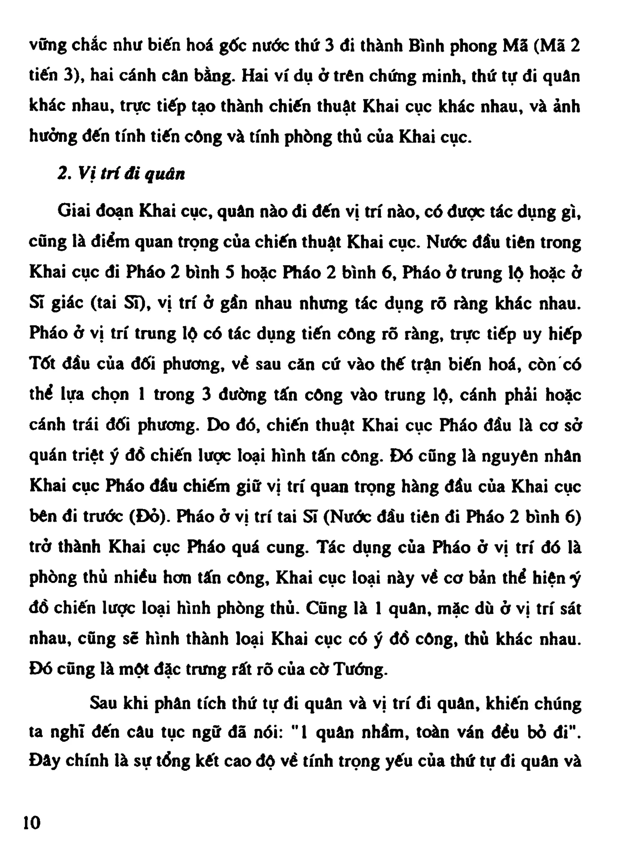Cờ Tướng - Khái niệm về cờ tướng khai cuộc